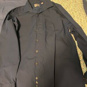 Men's Navy Button-Up Shirt size medium